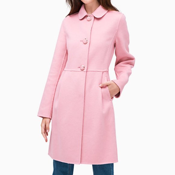 kate spade Jackets & Blazers - Kate Spade ♠️ NWT-Pink Wool Coat LAST ONE -Large💕